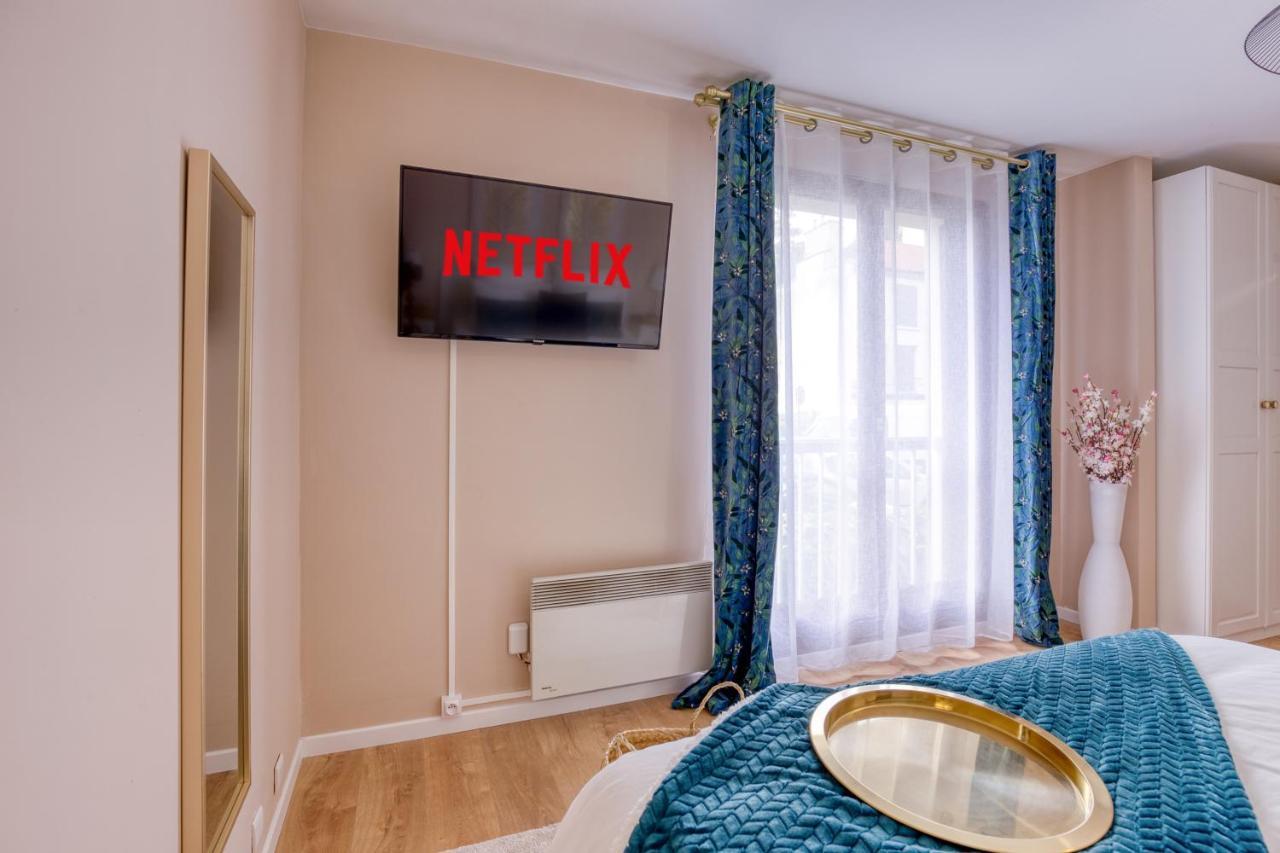 Studio Hôtel - Lit King Size - Parking - Wifi - Proche CDG Livry-Gargan Exterior foto
